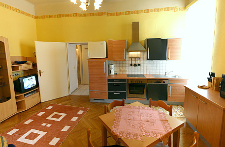 Augarten Appartements in Wien - Apartment D WohnKüche