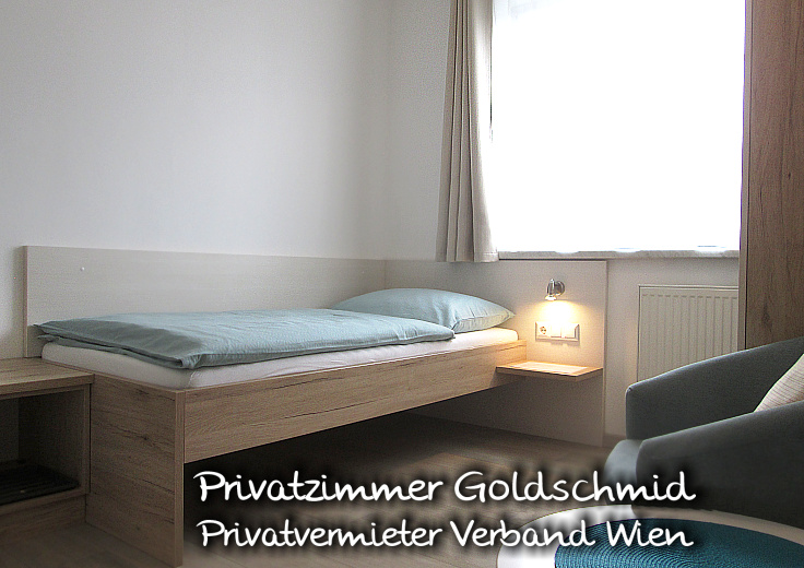 Privatzimmer Goldschmid - Einbettzimmer - Bett